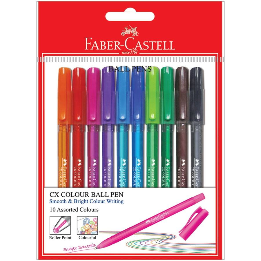 Faber-Castell - Ball pen CX Colour 10x