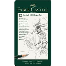 Faber-Castell - Castell 9000 graphite pencil, Art Set, tin of 12