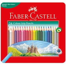 Faber-Castell - Grip colour pencil tin of 24