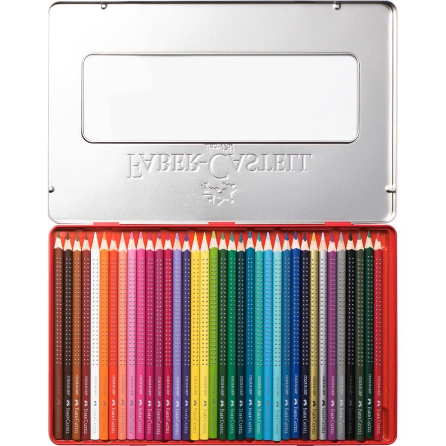 Faber-Castell - Grip colour pencil tin of 36