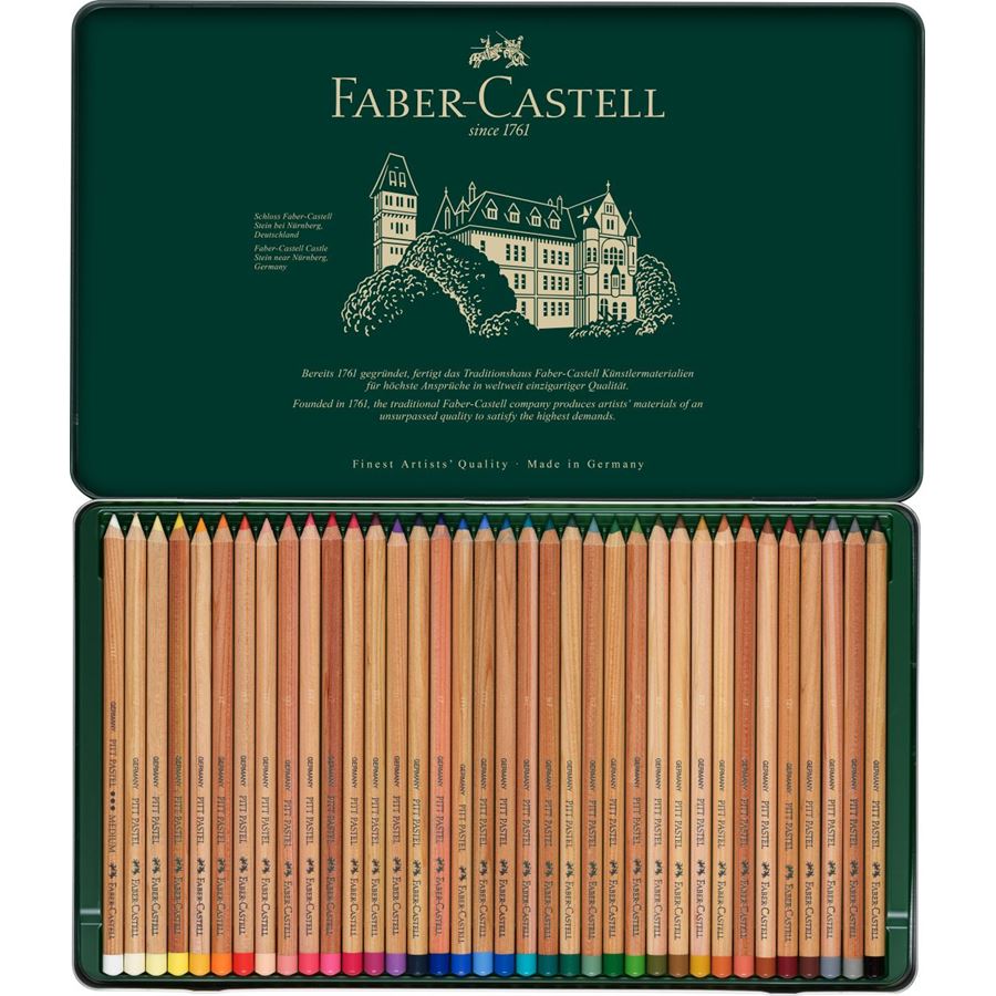 Faber-Castell - Pitt Pastel pencil, tin of 36