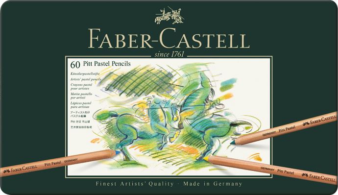 Faber-Castell - Pitt Pastel pencil, tin of 60